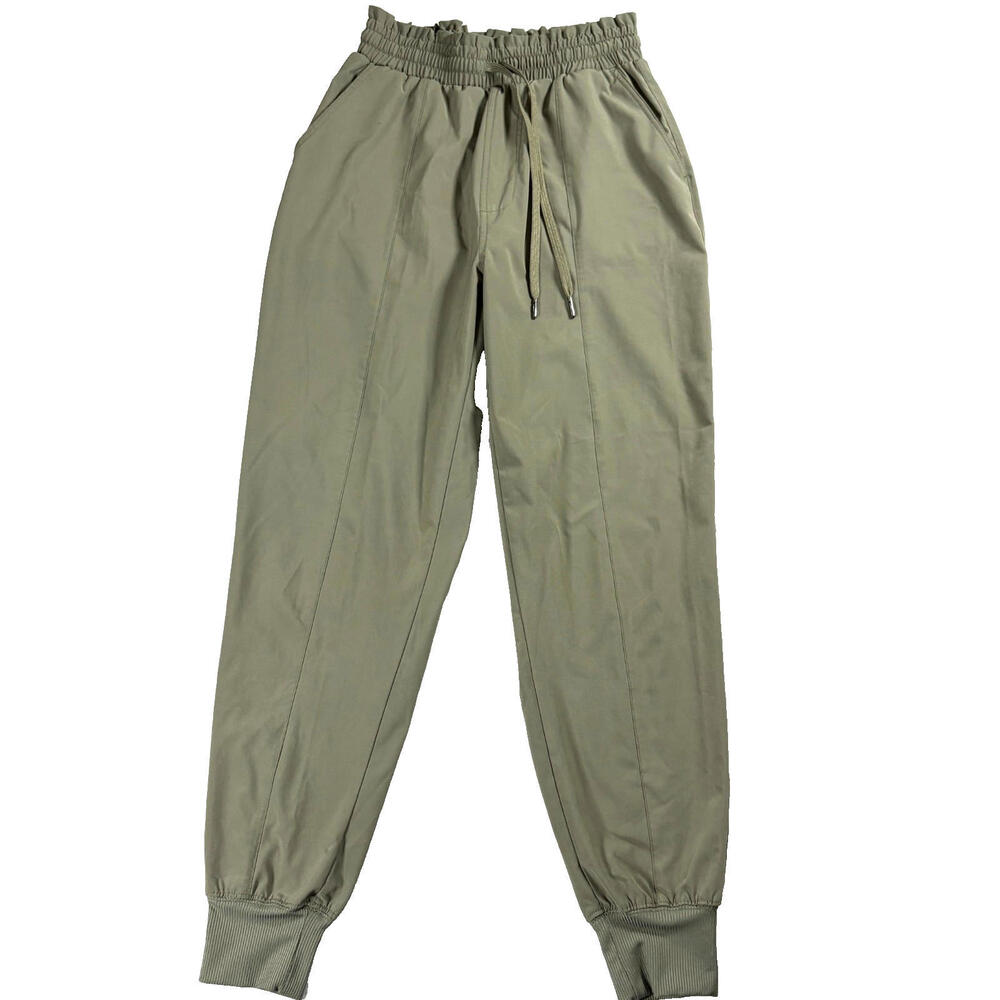 Vanilla Star Womens Small Olive Green Jogger Pants Elastic Waist Drawstring